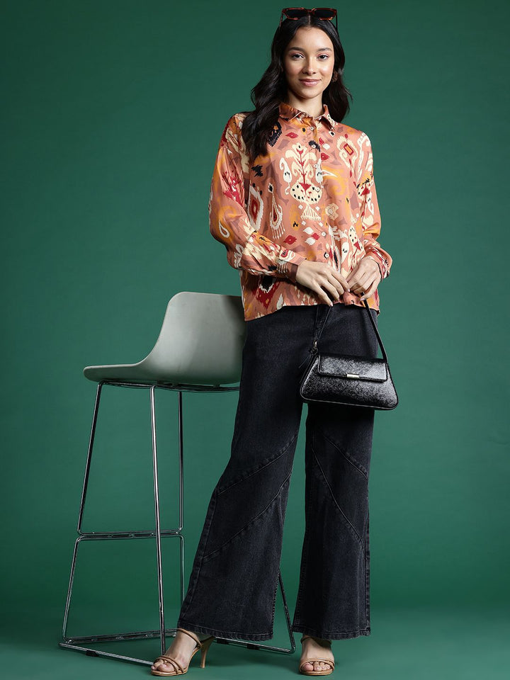 DressBerry Ethnic Motif Printed Casual Shirt