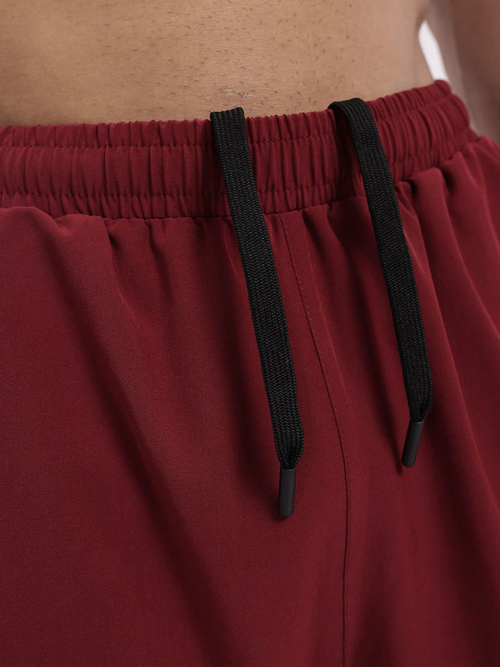 HRX by Hrithik Roshan Men Mid-Rise Colourblocked Detail Rapid-Dry Running Shorts