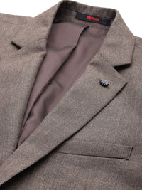 Raymond Self-Checked Slim Fit Single-Breasted Formal Blazer