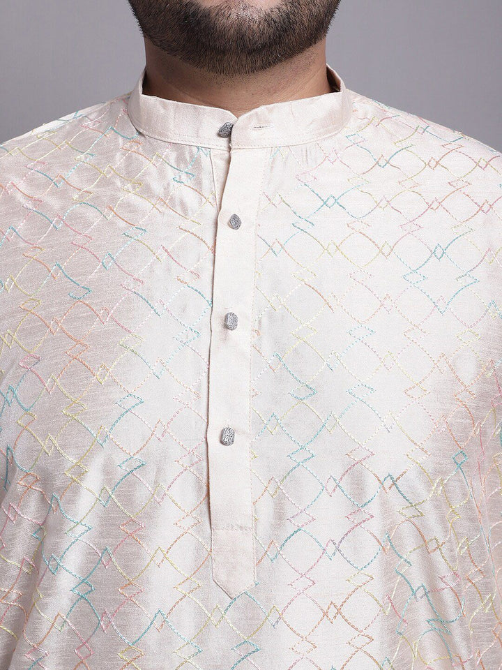 SOJANYA PLUS Embroidered Regular Kurta with Pyjamas
