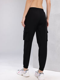HRX by Hrithik Roshan Women Piping Detail Cargo-Style Training Joggers