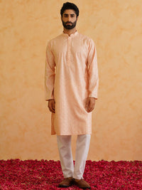 SOJANYA LUXE Ethnic Motifs Embroidered Mandarin Collar Sequined Straight Kurta