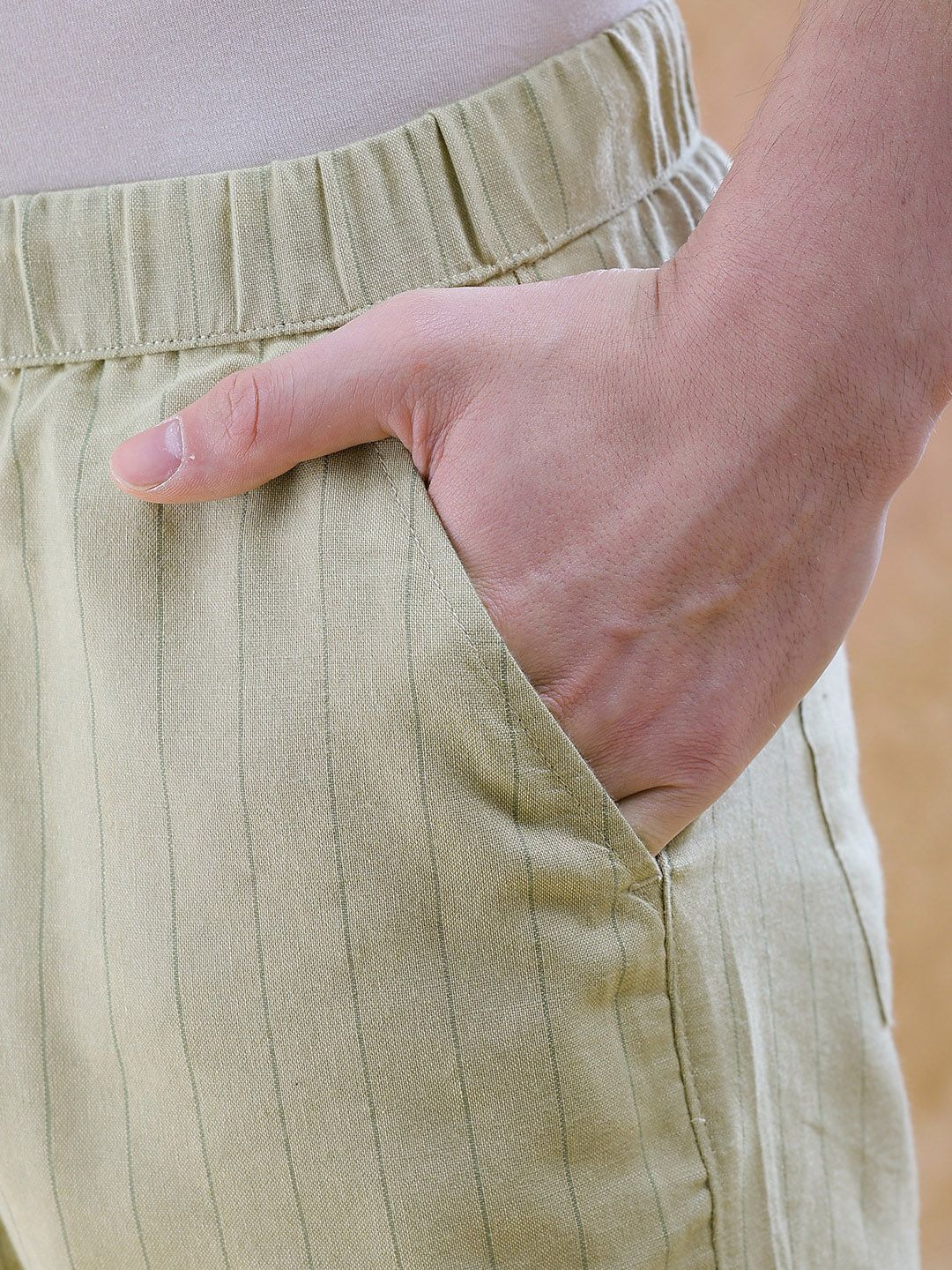 The Indian Garage Co Men Striped Regular Fit Mid-Rise Shorts
