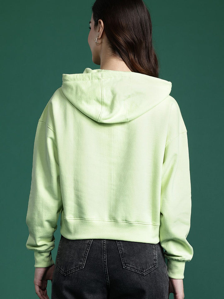 DressBerry Women Printed Hooded Sweatshirt