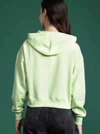 DressBerry Women Printed Hooded Sweatshirt