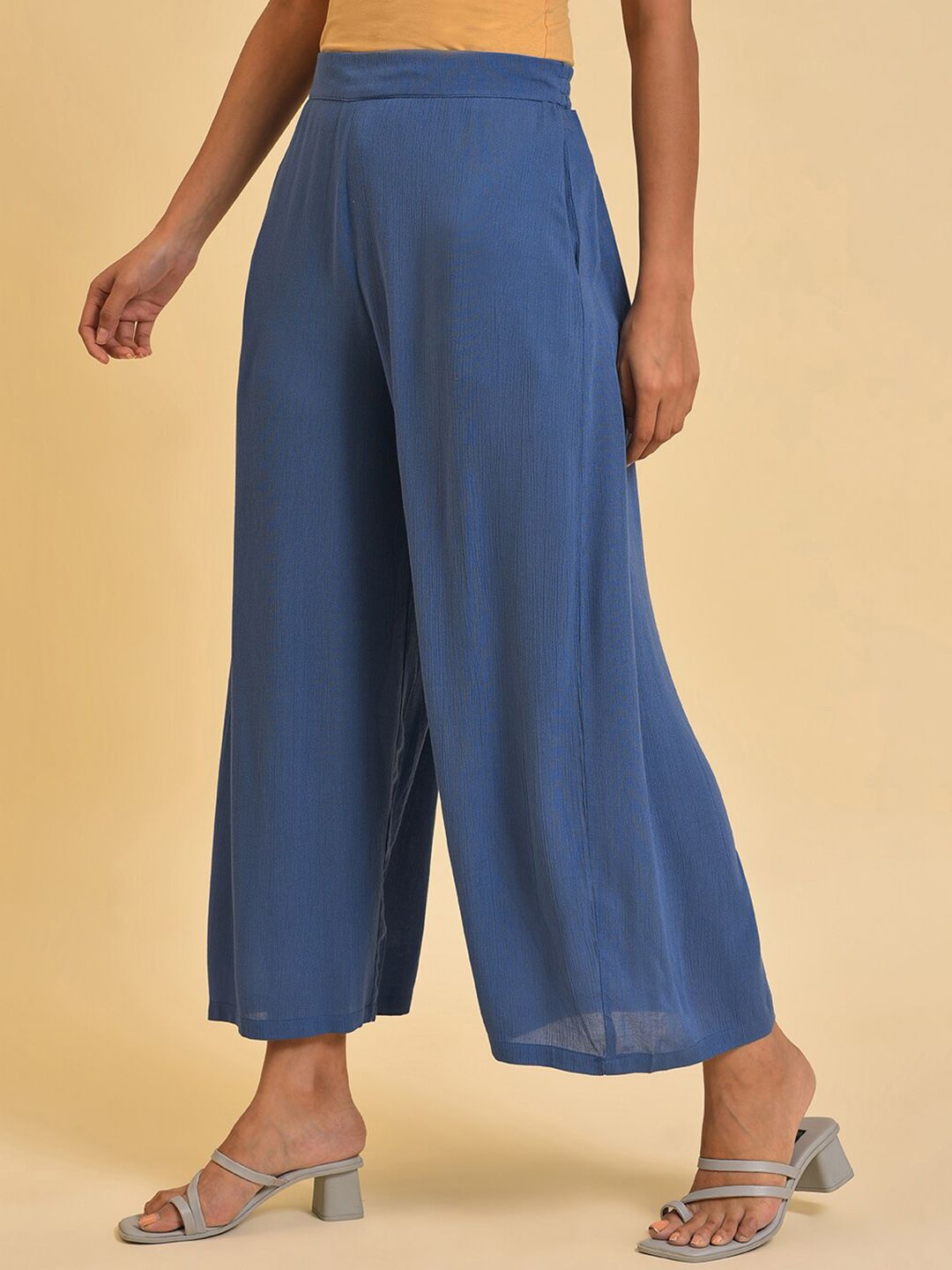 W Women Blue Culottes Trousers