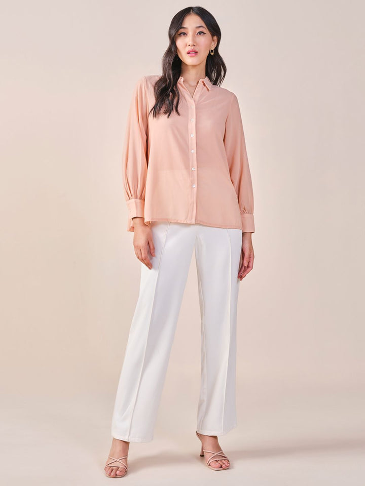 AND Solid Shirt Style Top