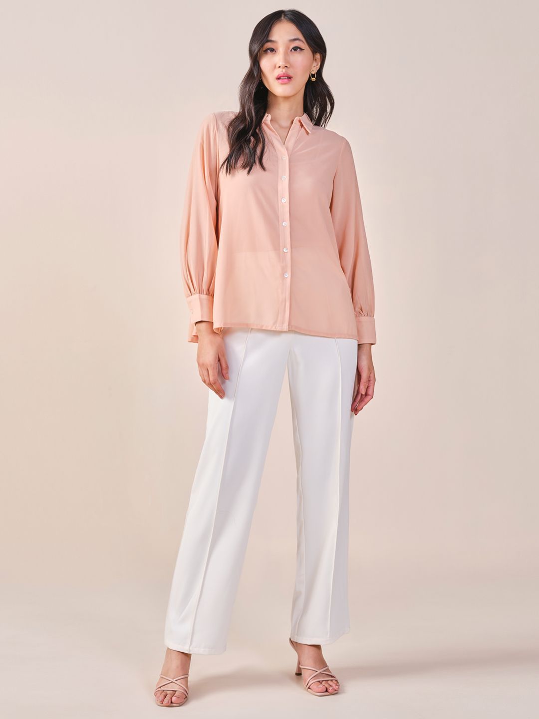 AND Solid Shirt Style Top