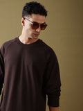 Dillinger Men Besar Kapas Soft Lengan Panjang Lengan Panjang Raglan T-Shirt