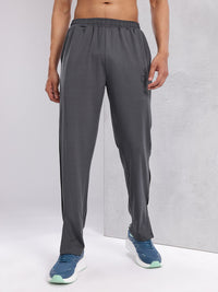 HRX by Hrithik Roshan Men Mid-Rise Rapid-Dry Training Track Pants with Side Stripes