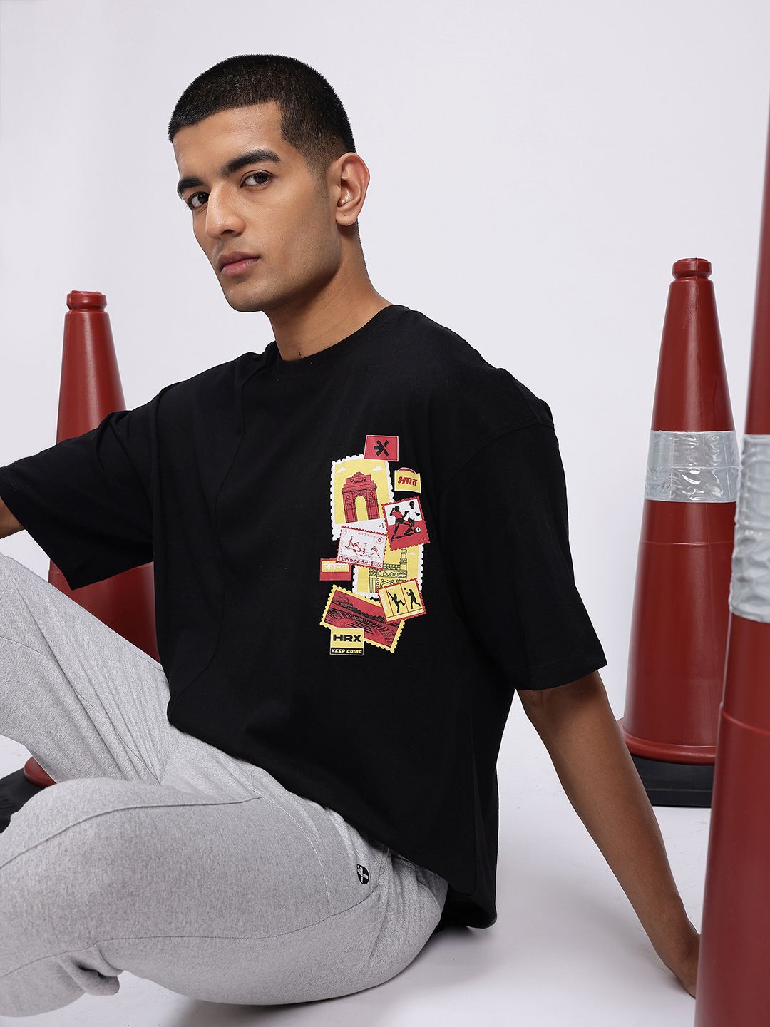 HRX by Hrithik Roshan Printed Detail Lifestyle T-shirt