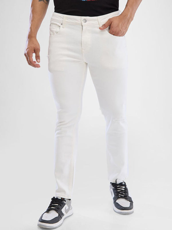 SPYKAR Men Slim Fit Low-Rise Clean Look No Fade Stretchable Jeans