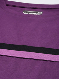 DILLINGER Men Striped Pure Cotton T-shirt