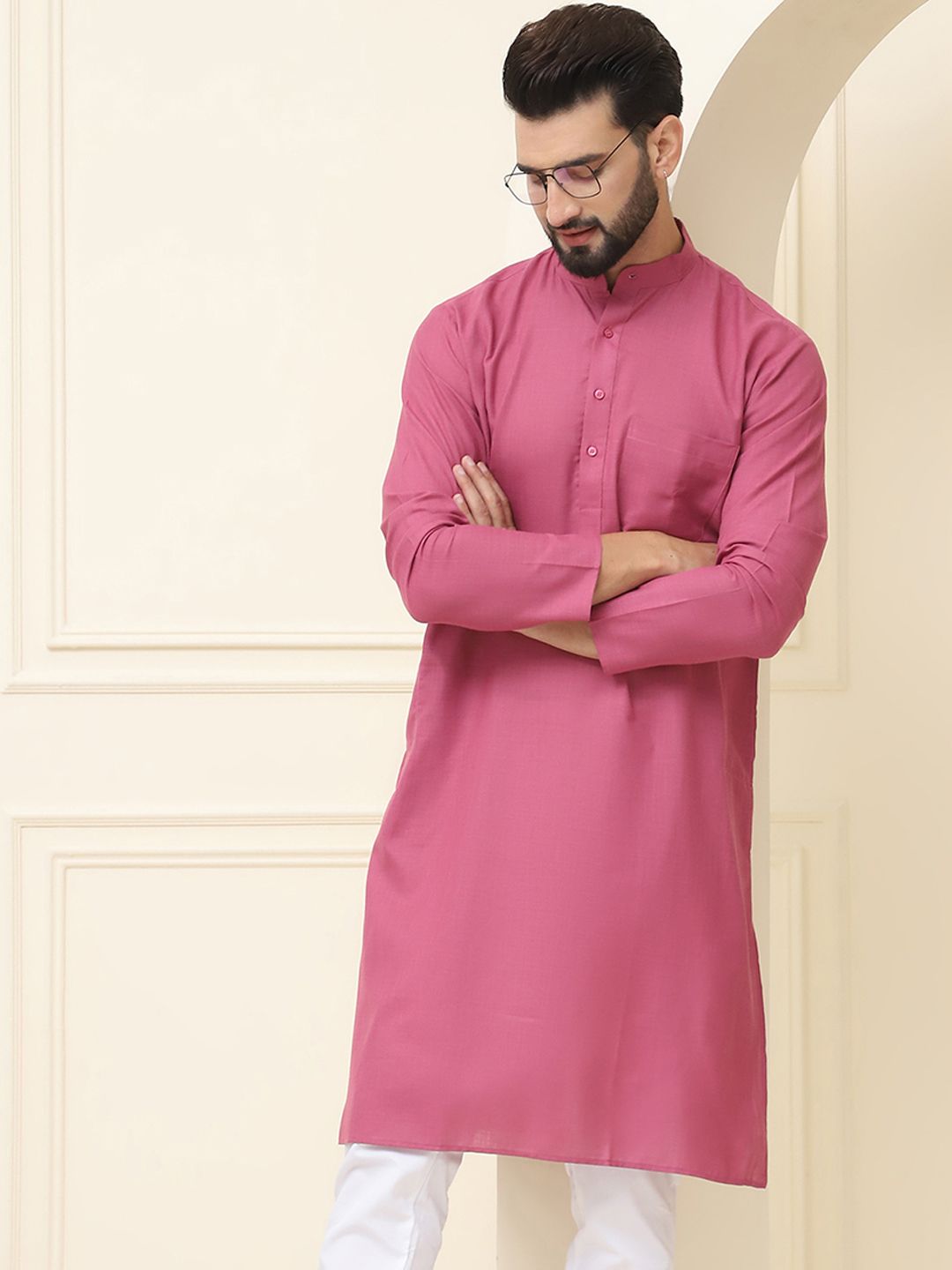 SOJANYA Kurta Sutera Kapas Kolar Mandarin