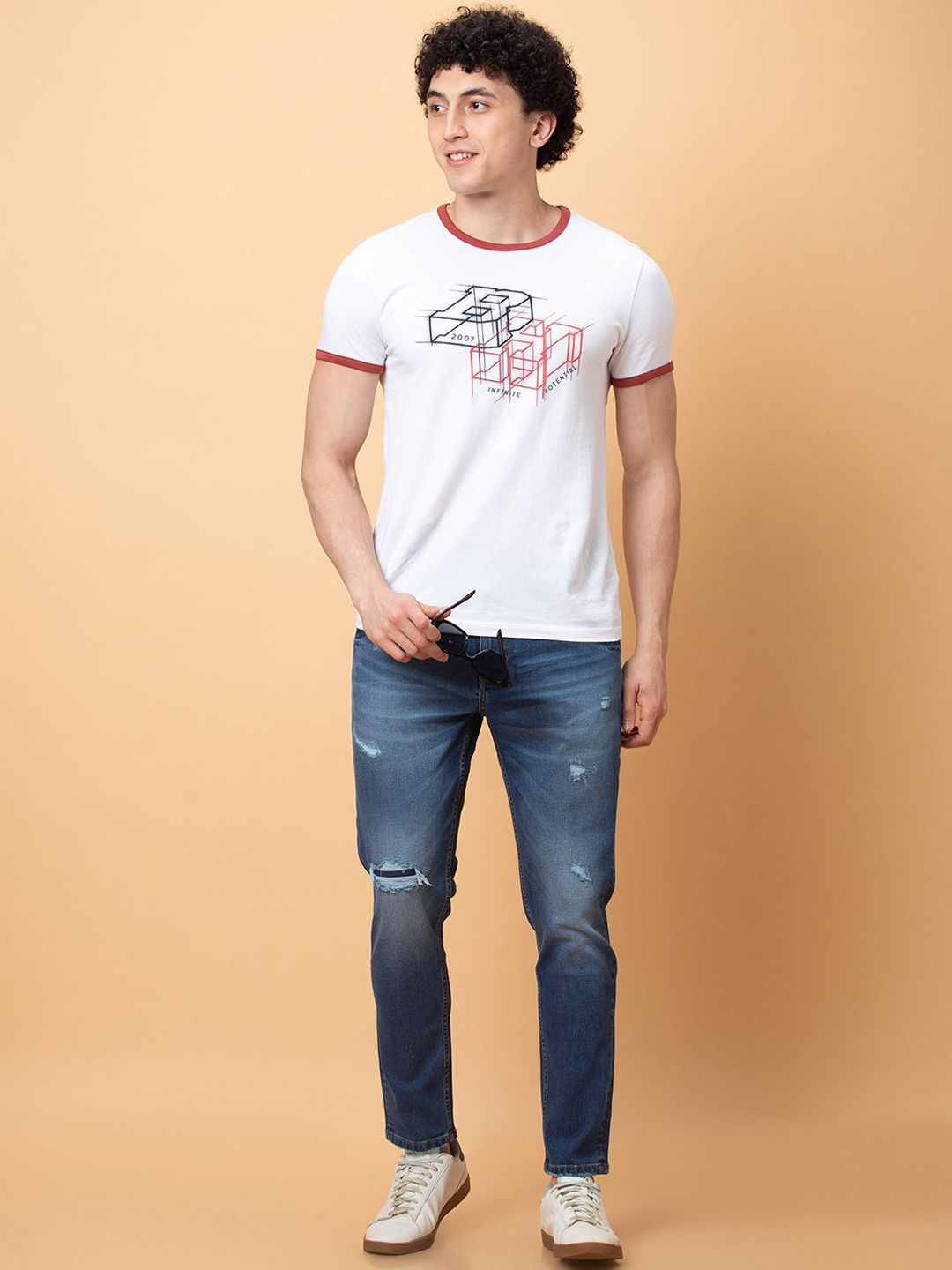 Being Human Men Mildly Distressed Heavy Fade Jeans