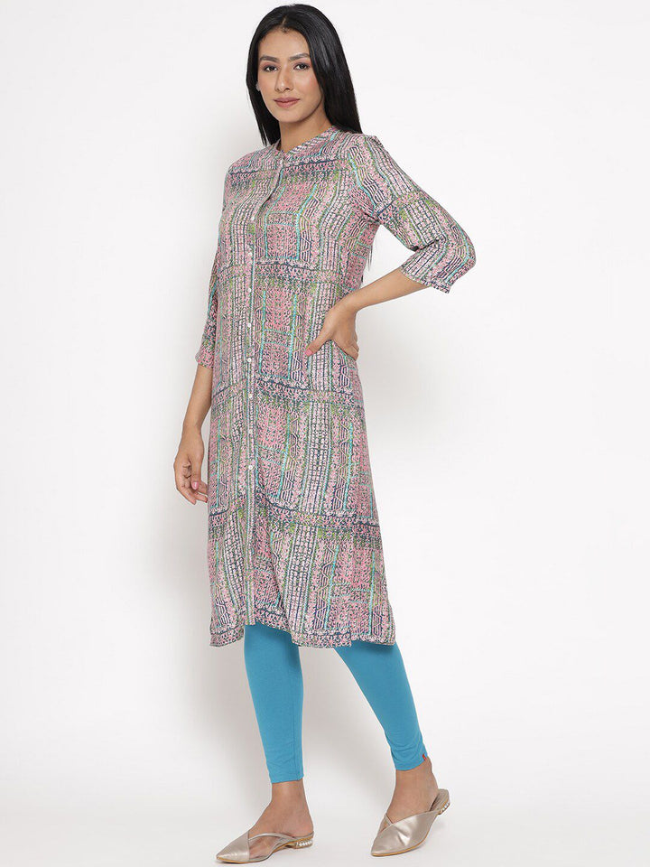 W Women Striped Kurta