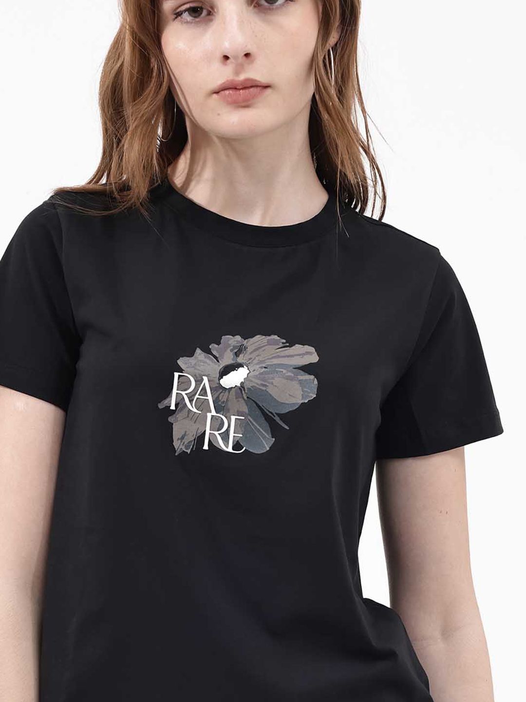 RAREISM Graphic Printed Cotton T-shirt