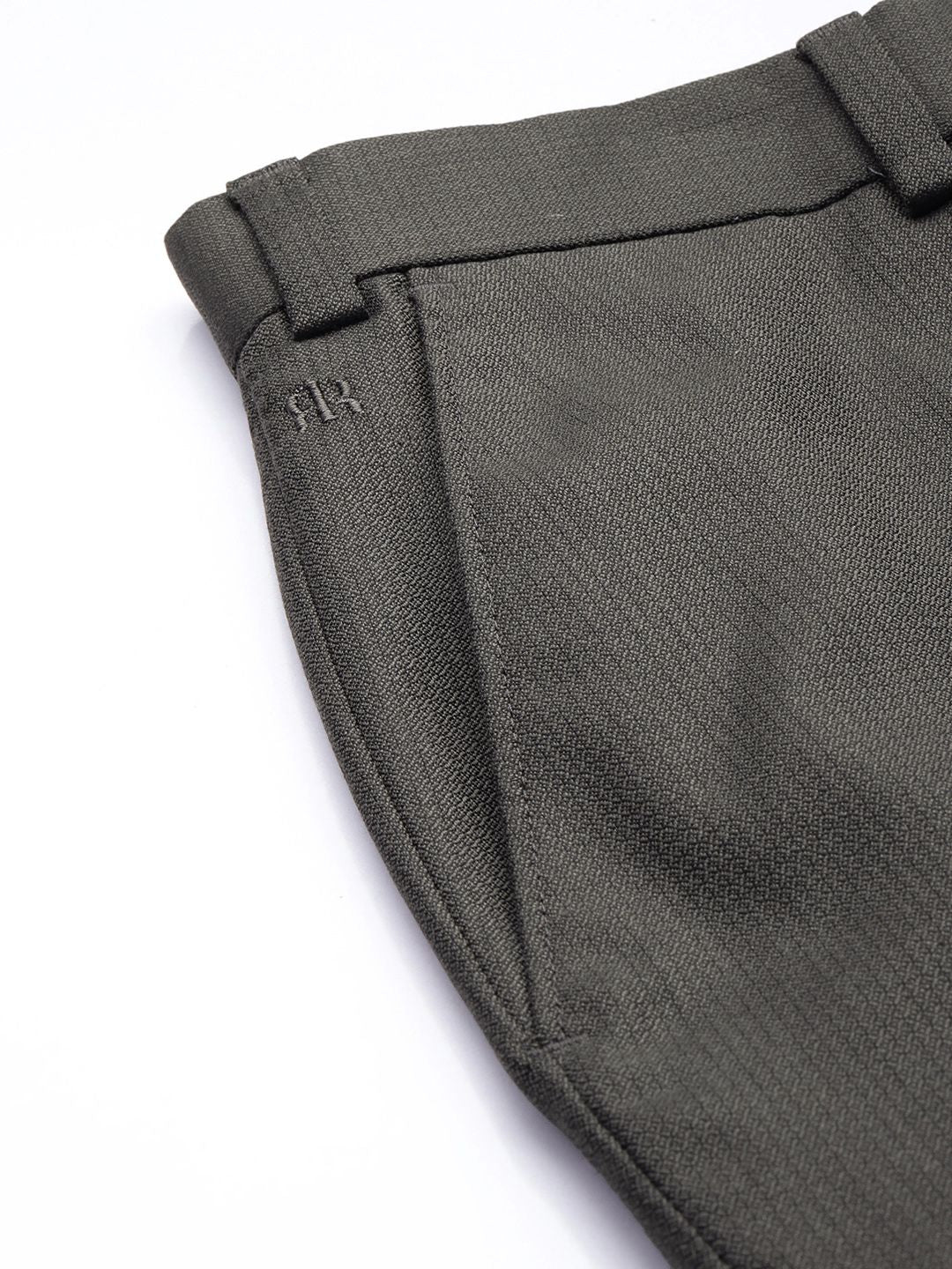 Raymond Men Textured Slim Fit Formal Trousers