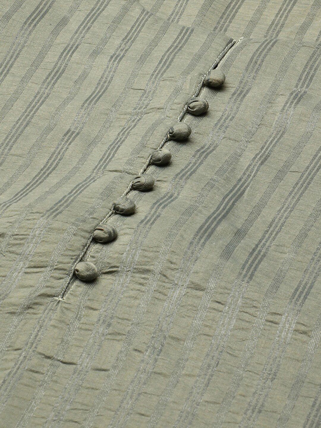 KALINI Striped Straight Kurta with Trousers