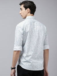 Park Avenue Pure Cotton Slim Fit Geometric Printed Casual Shirt