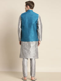 SOJANYA Kurta Solid Lelaki dengan jaket Churidar & Mirror Work