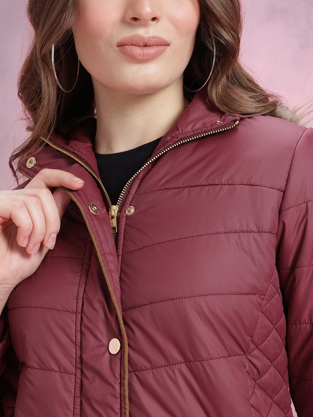 DressBerry Hooded Longline Parka Jacket
