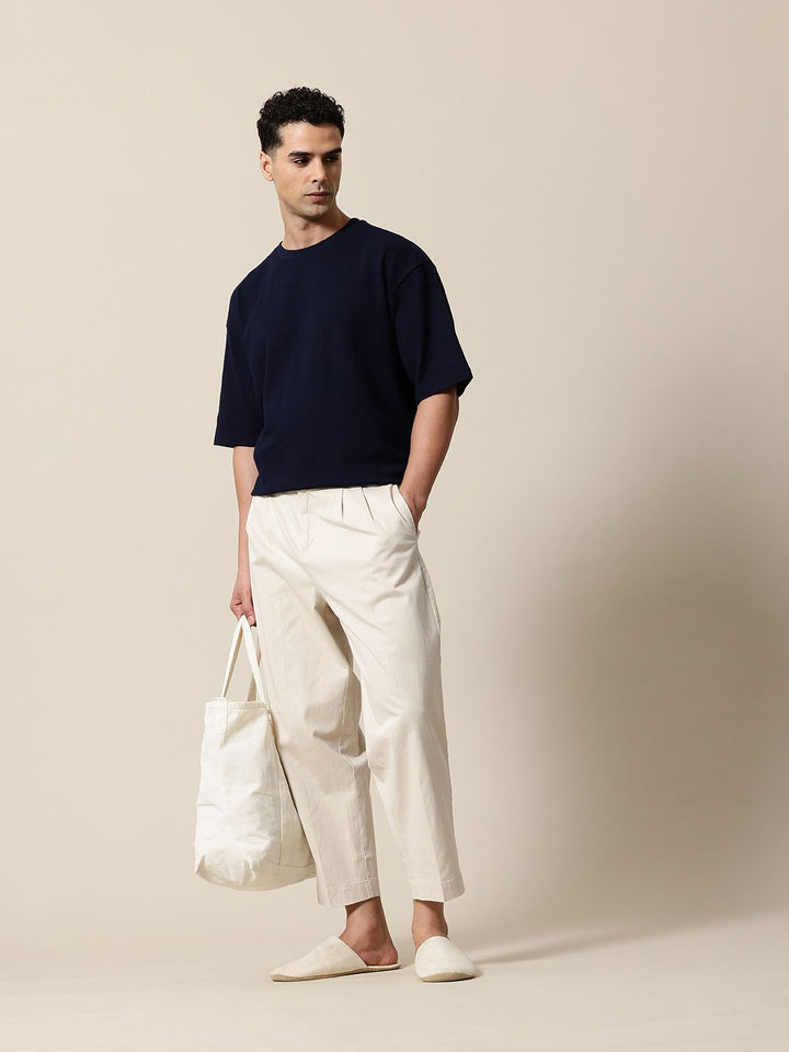 Mr Bowerbird Men Oversized Fit Pleated Korean Trousers