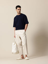 Mr Bowerbird Men Oversized Fit Pleated Korean Trousers
