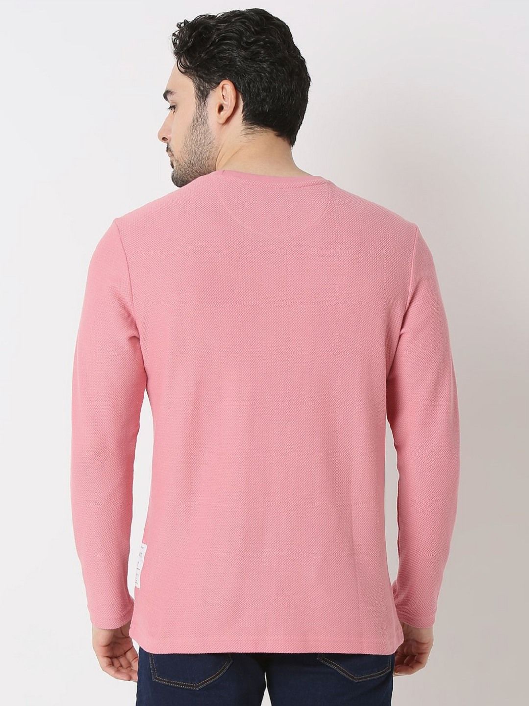 SPYKAR Men Solid Round Neck Cotton T-shirt