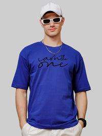 ADRO Men Graphic Printed Drop-Shoulder Sleeve Cotton Oversized T-shirt