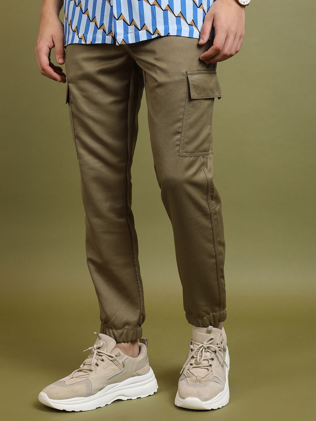 HIGHLANDER Men Slim Cargo Jogger Trousers
