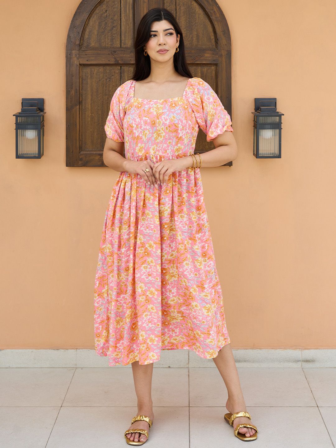Libas Floral Printed Maxi Dress