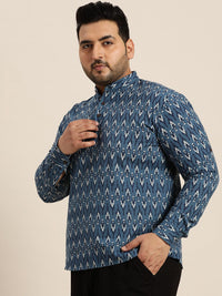 SOJANYA PLUS Geometric Printed Cotton Kurta
