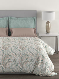 TRIDENT Margaret Epitome Flat 144TC Queen Cotton Bedsheet Set