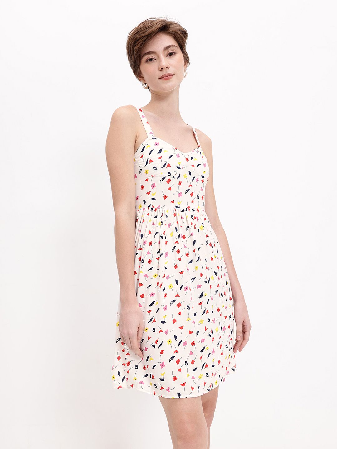 DressBerry Whimsical Petals Statement Bust Fit-N-Flow Dress