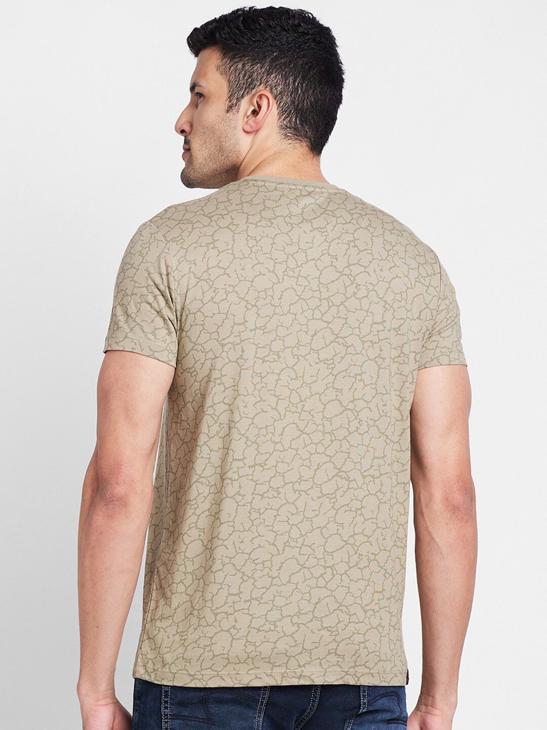 Being Human Abstract Printed Cotton T-shirt