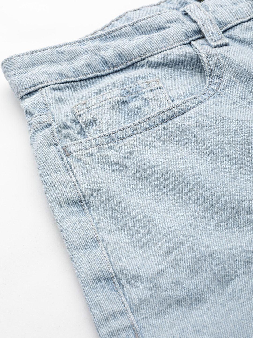 DressBerry Women Blue Flared High-Rise Stretchable Jeans