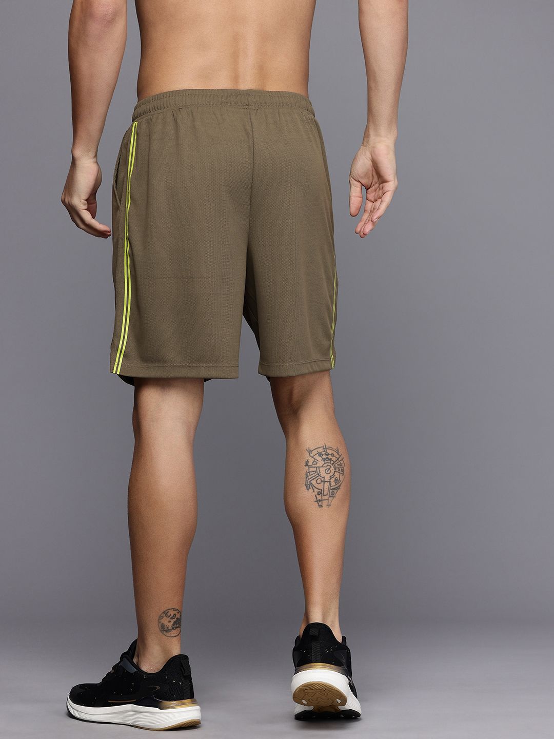 HRX by Hrithik Roshan Men Sculptflex Self-Design Rapid-Dry Training Shorts