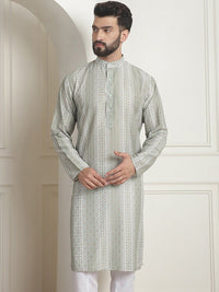 SOJANYA Kurta Sutera Kapas Kolar Mandarin Geometrik