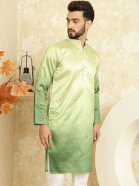 SOJANYA Ethnic Woven Design Cotton Silk Straight Kurta