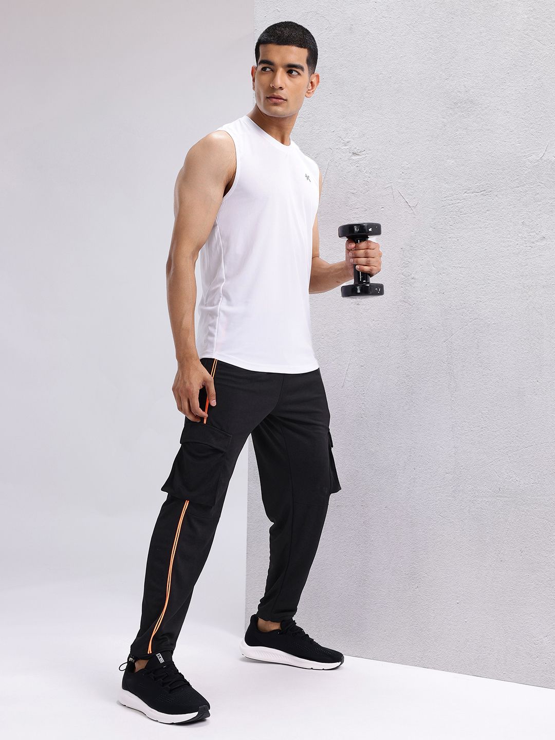 HRX by Hrithik Roshan Men Rapid-Dry Cargo Style Training Joggers