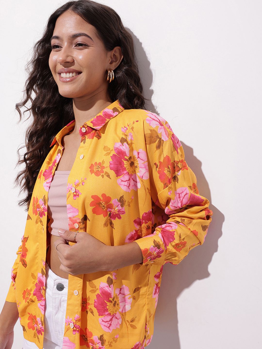 DressBerry Summer in Bloom Floral Shirt
