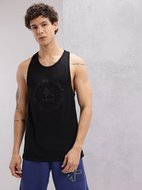 HRX by Hrithik Roshan Printed Perforated Rapid-Dry Training T-shirt