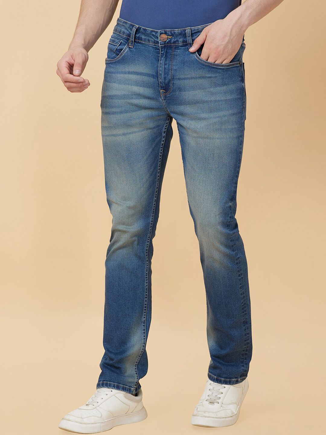 Being Human Men Slim Fit Heavy Fade Jeans