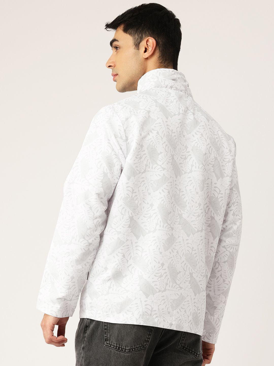 Monte Carlo Men Floral Print Hooded Tailored Jacket