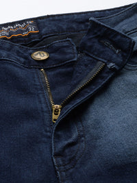 The Indian Garage Co Men Slim Fit Heavy Fade Stretchable Jeans