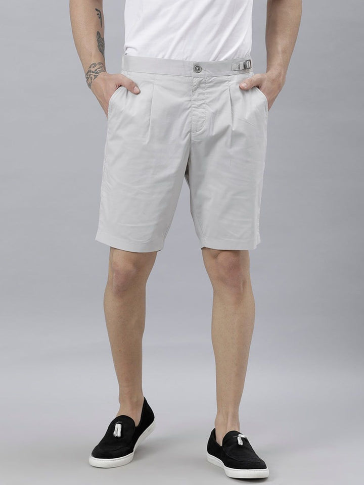 RARE RABBIT Men Osaka Slim Fit Mid-Rise Cotton Shorts
