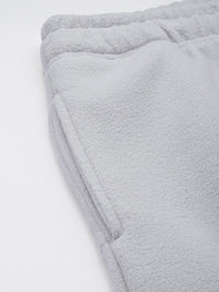 Mr Bowerbird Men Grey Melange Pile Fleece Joggers