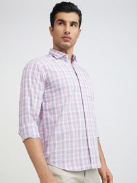 Park Avenue Slim Fit Checked Pure Cotton Casual Shirt