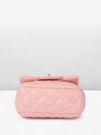 DressBerry Textured Miniature Sling Bag with Quilted